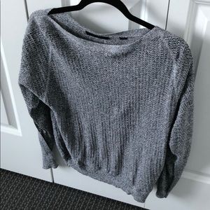 Allsaints knit top with open sleeves
